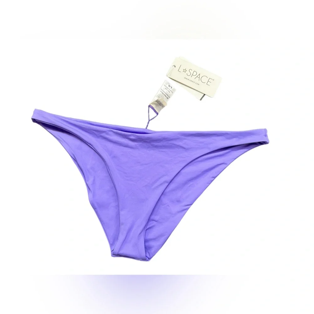 L*SPACE womens Camacho classic bikini bottoms size Large amethyst NWT